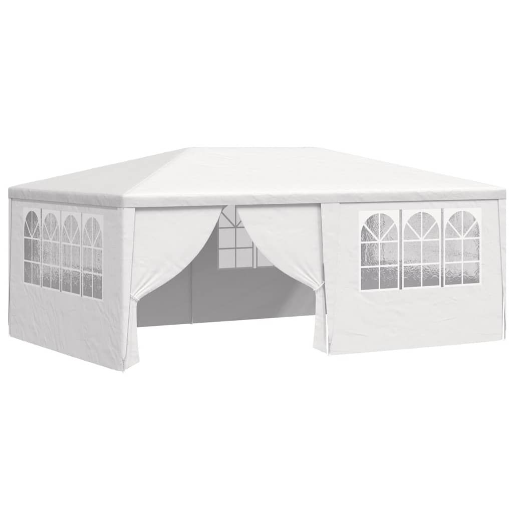 vidaXL Tenda festas profissional + paredes laterais 4x6m 90g/m² branco