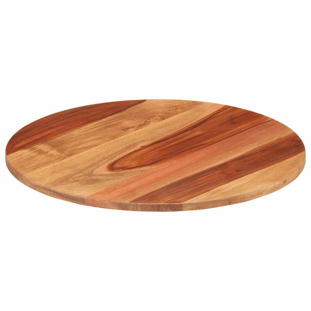 vidaXL Tampo de mesa redondo madeira de acácia maciça 15-16 mm 50 cm