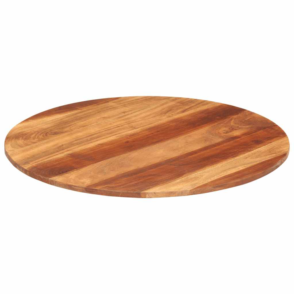 vidaXL Tampo de mesa redondo madeira de acácia maciça 15-16 mm 70 cm