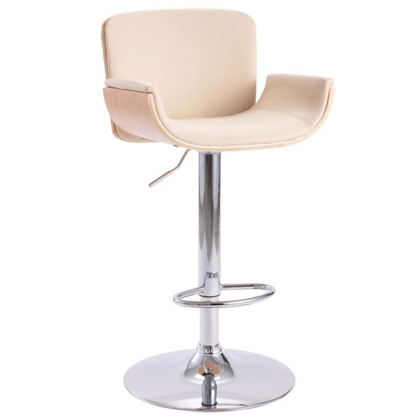 Banco de Bar Couro Artificial Creme - 287377
