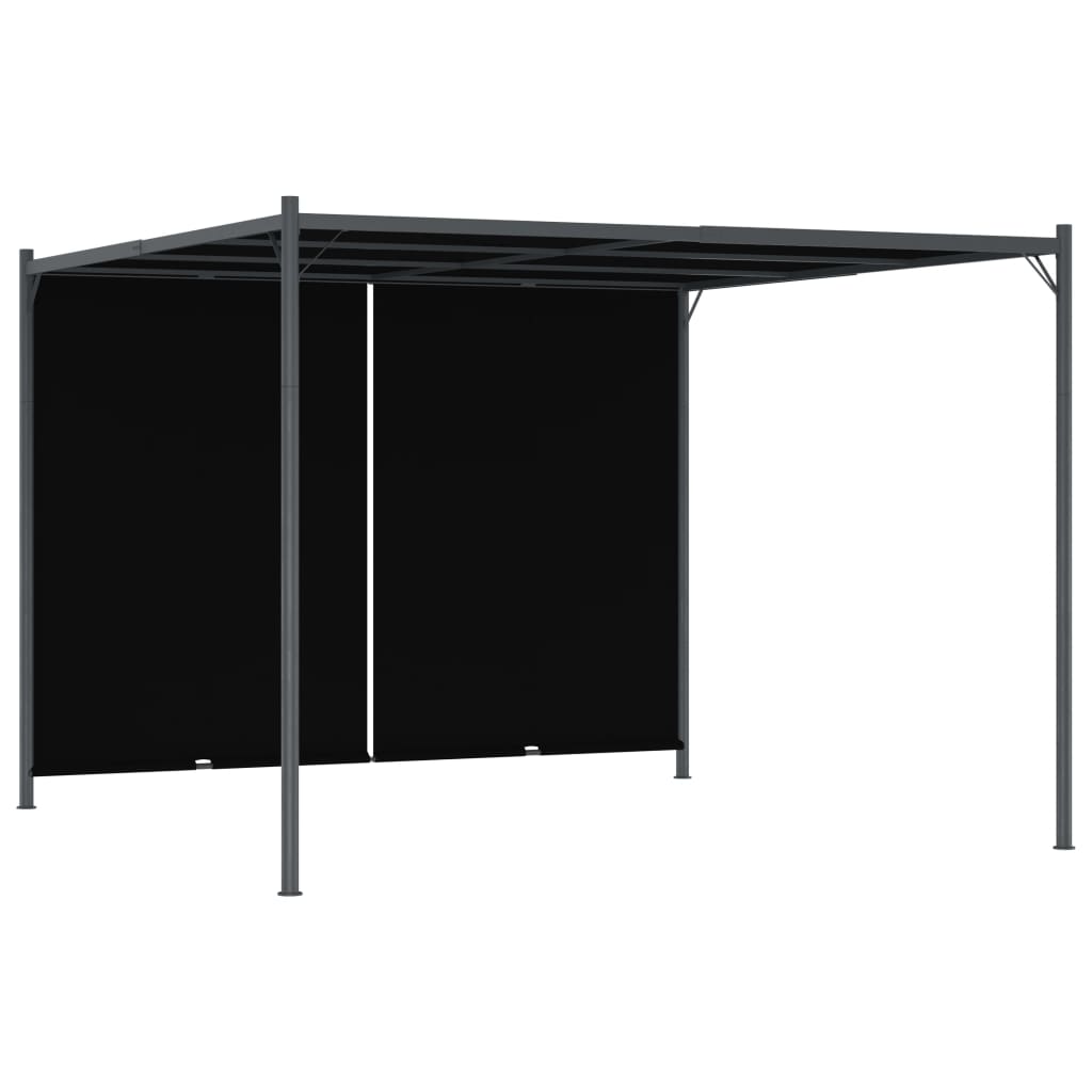 vidaXL Pérgola de jardim com teto retrátil 3x3 m antracite