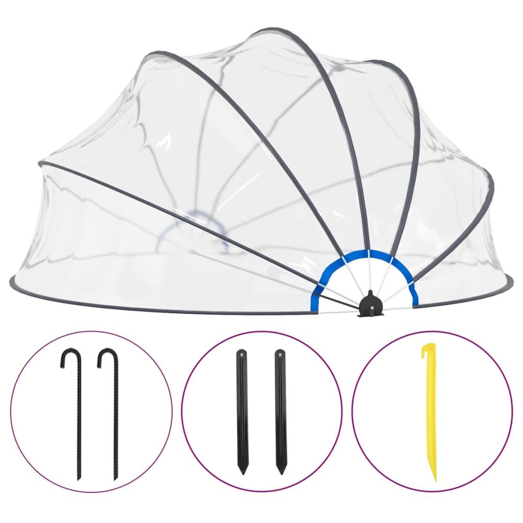 vidaXL Cúpula de piscina 440x220 cm