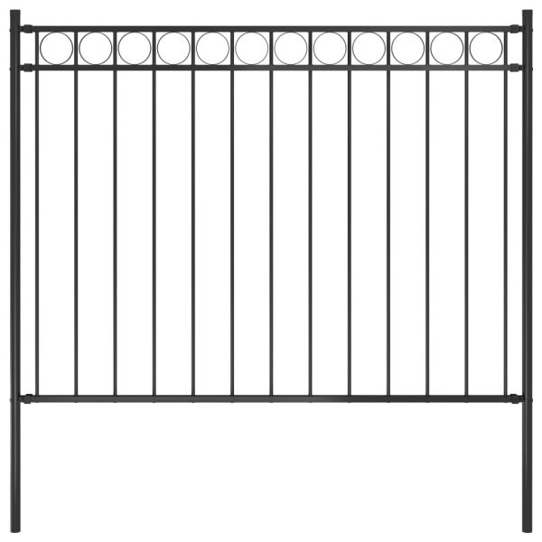 Cerca de Jardim 1,7x1 M Aço Preto - 146313