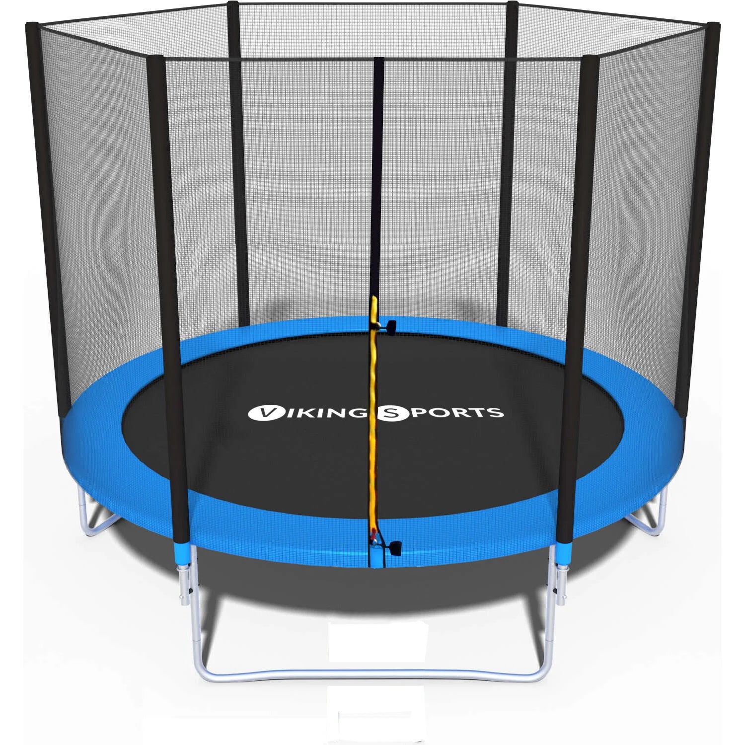 Trampolim Ø244 cm azul com rede até 120 kg