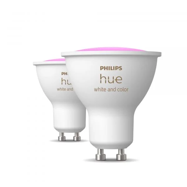 Philips Lâmpada LED GU10 Conjunto de 2 350lm/400lm Branco E 6500K