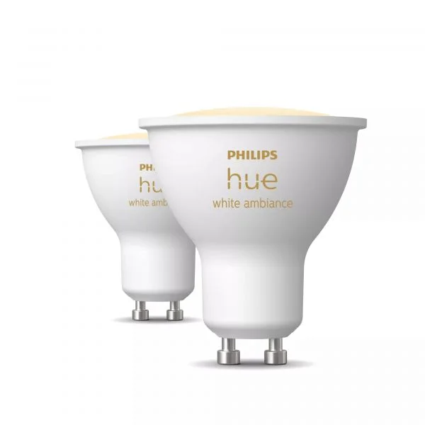 Philips Lâmpada Hue GU10 2un. 5W 350lm Branco Ambiance BT