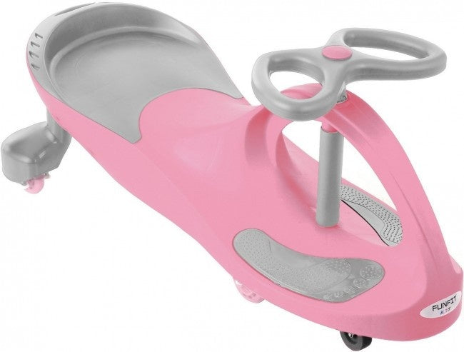 Carrinho wiggle com rodas LED rosa