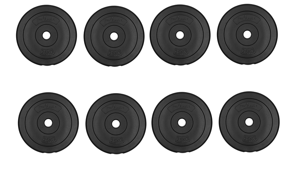 Conjunto de discos 20 kg (8 x 2,5 kg) 26 mm