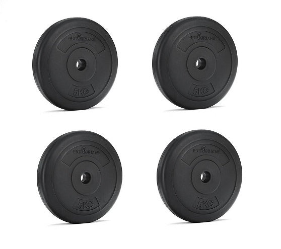 Conjunto de discos em ferro fundido 20 kg (4 x 5 kg) 26 mm