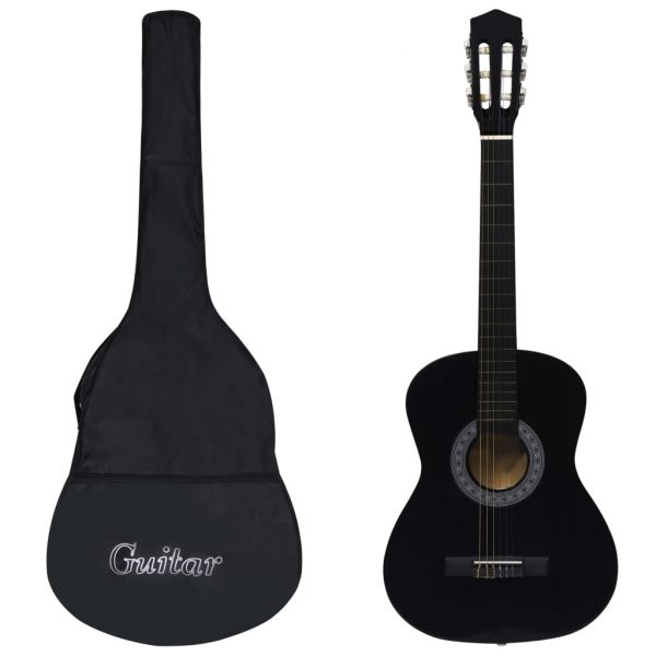 Guitarra Clássica Para Iniciantes Com Saco 3/4 36" Black - 3055889