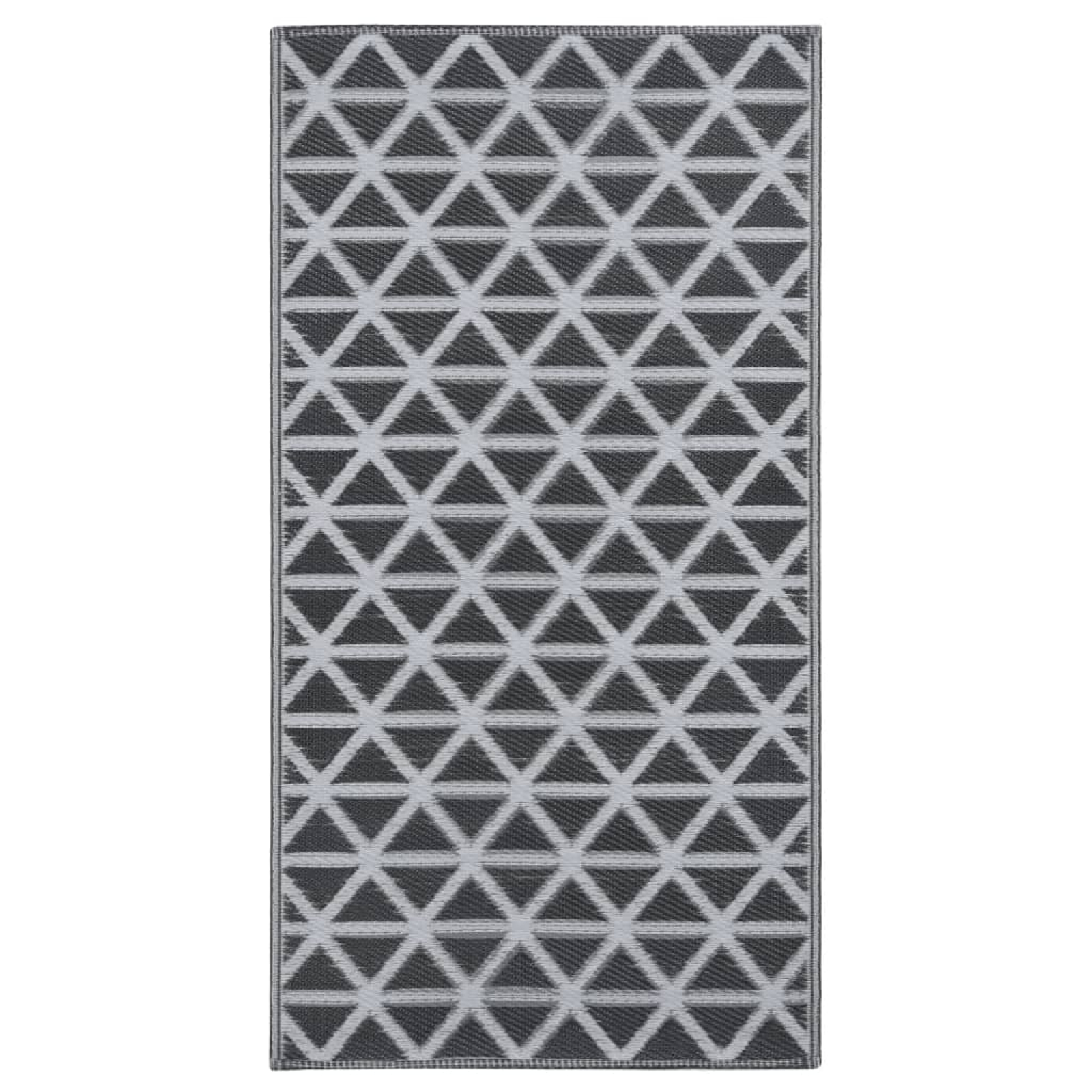vidaXL Tapete de exterior 190x290 cm ARAKIL PP preto