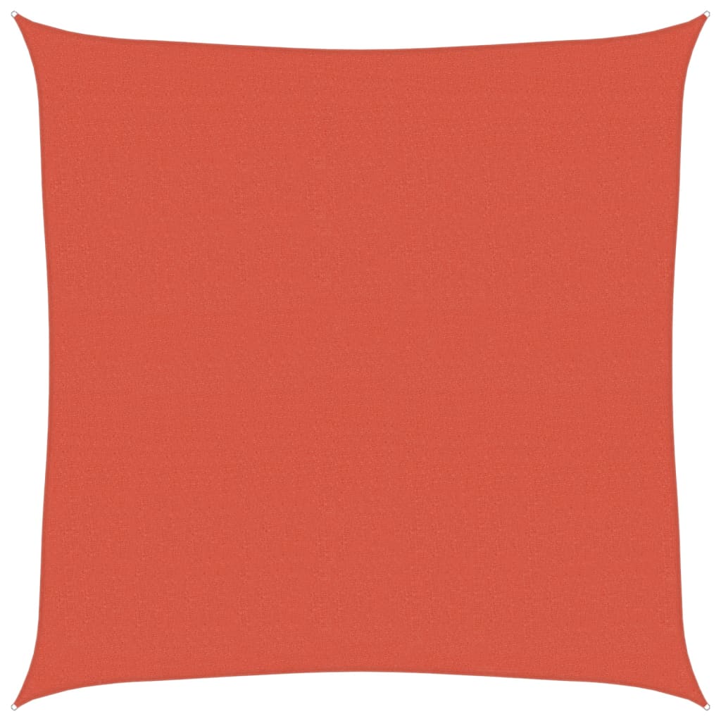 vidaXL Para-sol estilo vela 160 g/m² 5x5 m PEAD terracota