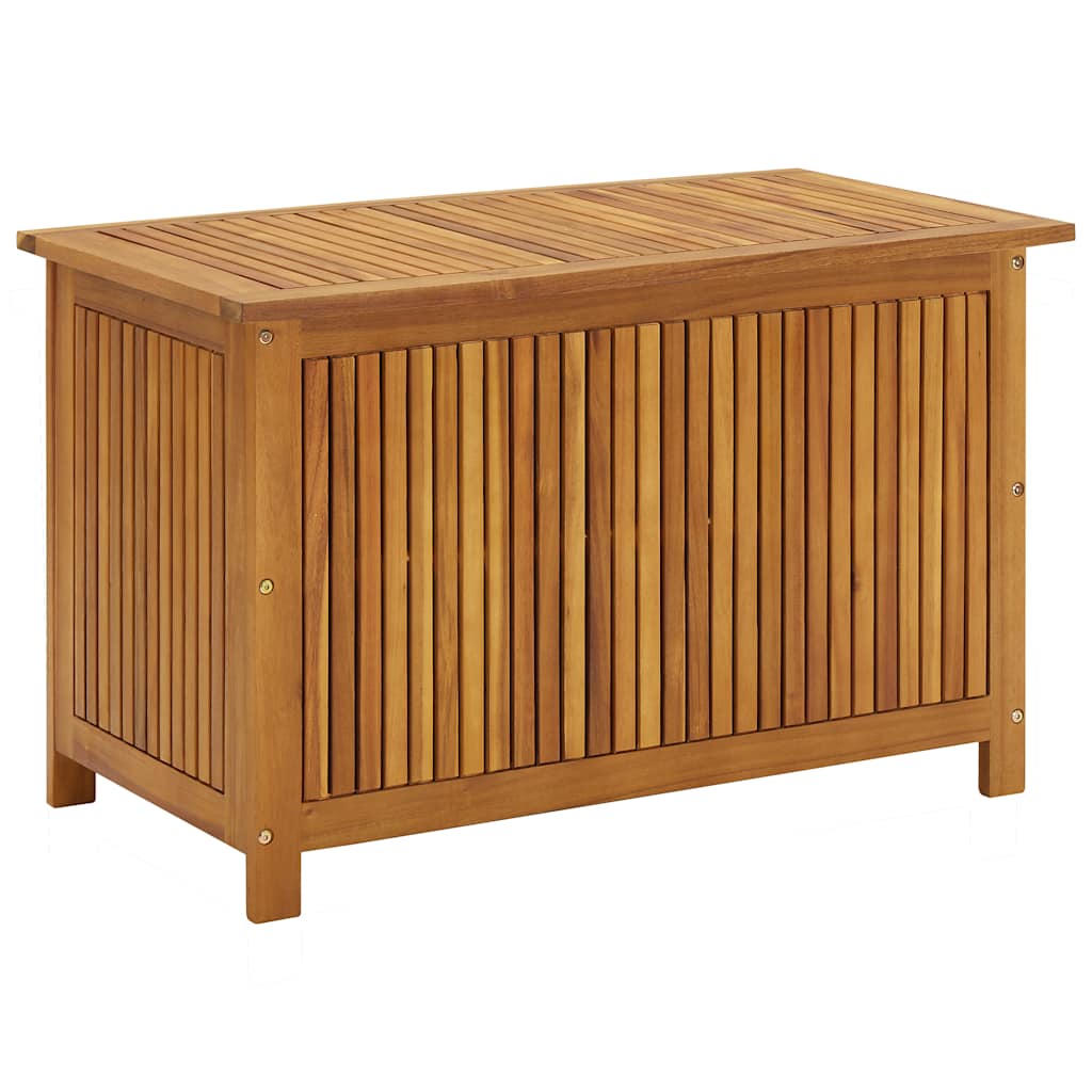 vidaXL Caixa arrumação para jardim 90x50x58cm madeira acácia maciça
