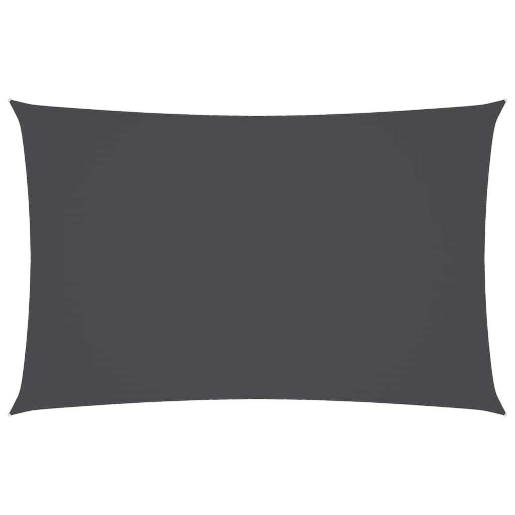vidaXL Para-sol estilo vela tecido oxford retangular 2,5x5 m antracite