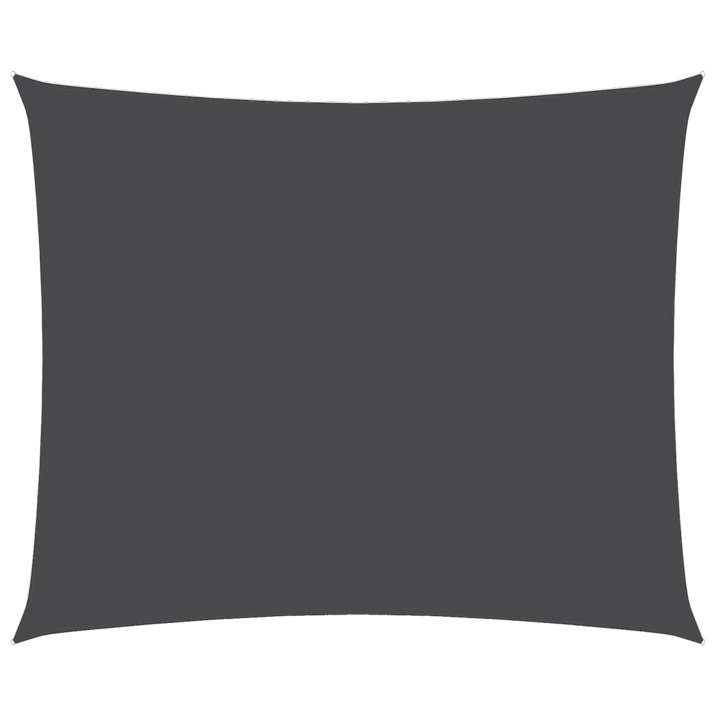vidaXL Para-sol estilo vela tecido oxford retangular 5x6 m antracite