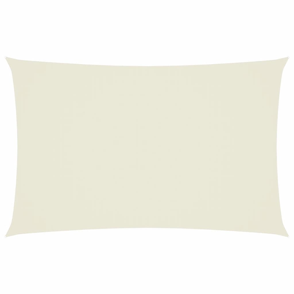 vidaXL Para-sol estilo vela tecido oxford retangular 2x4,5 m creme