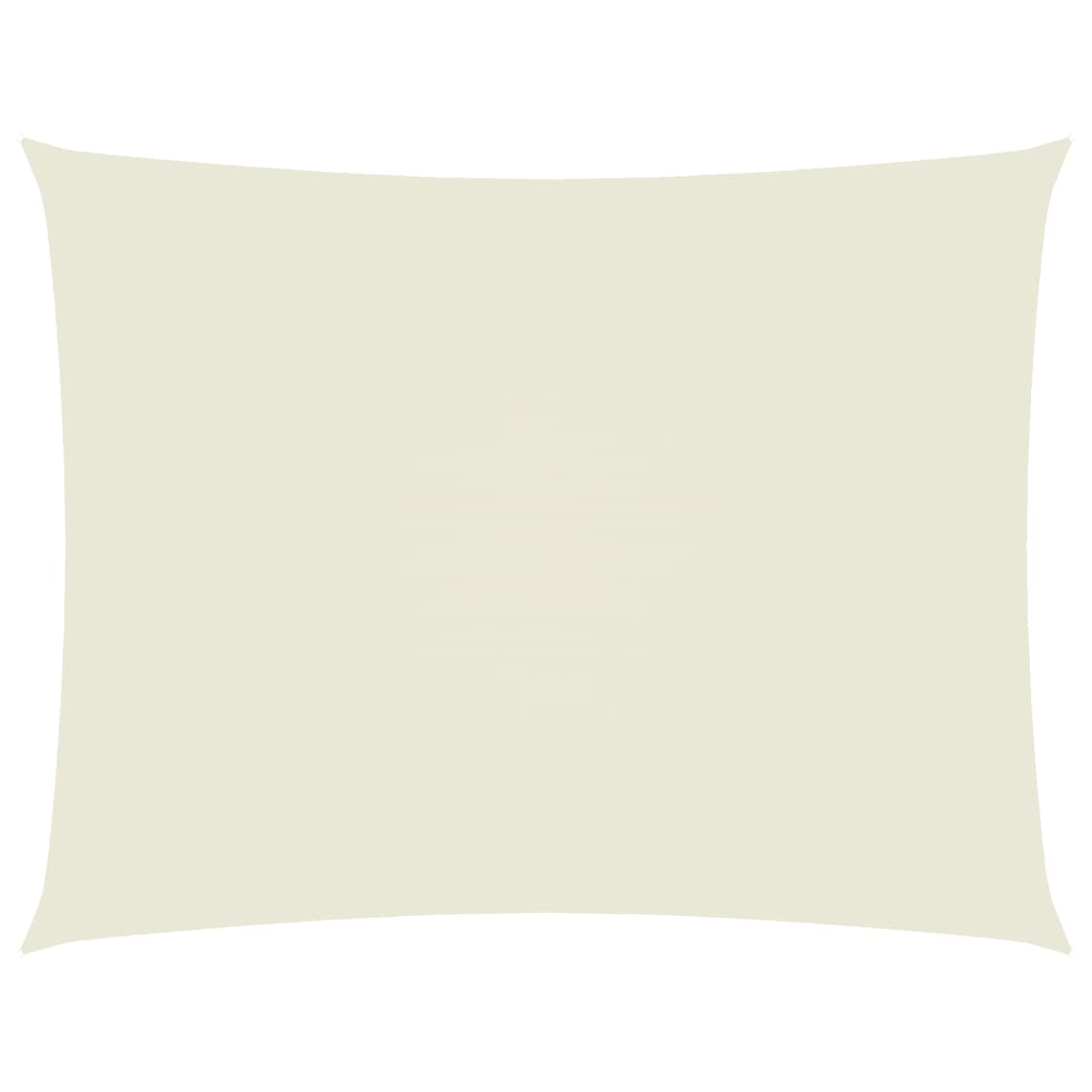 vidaXL Para-sol estilo vela tecido oxford retangular 2,5x4 m creme