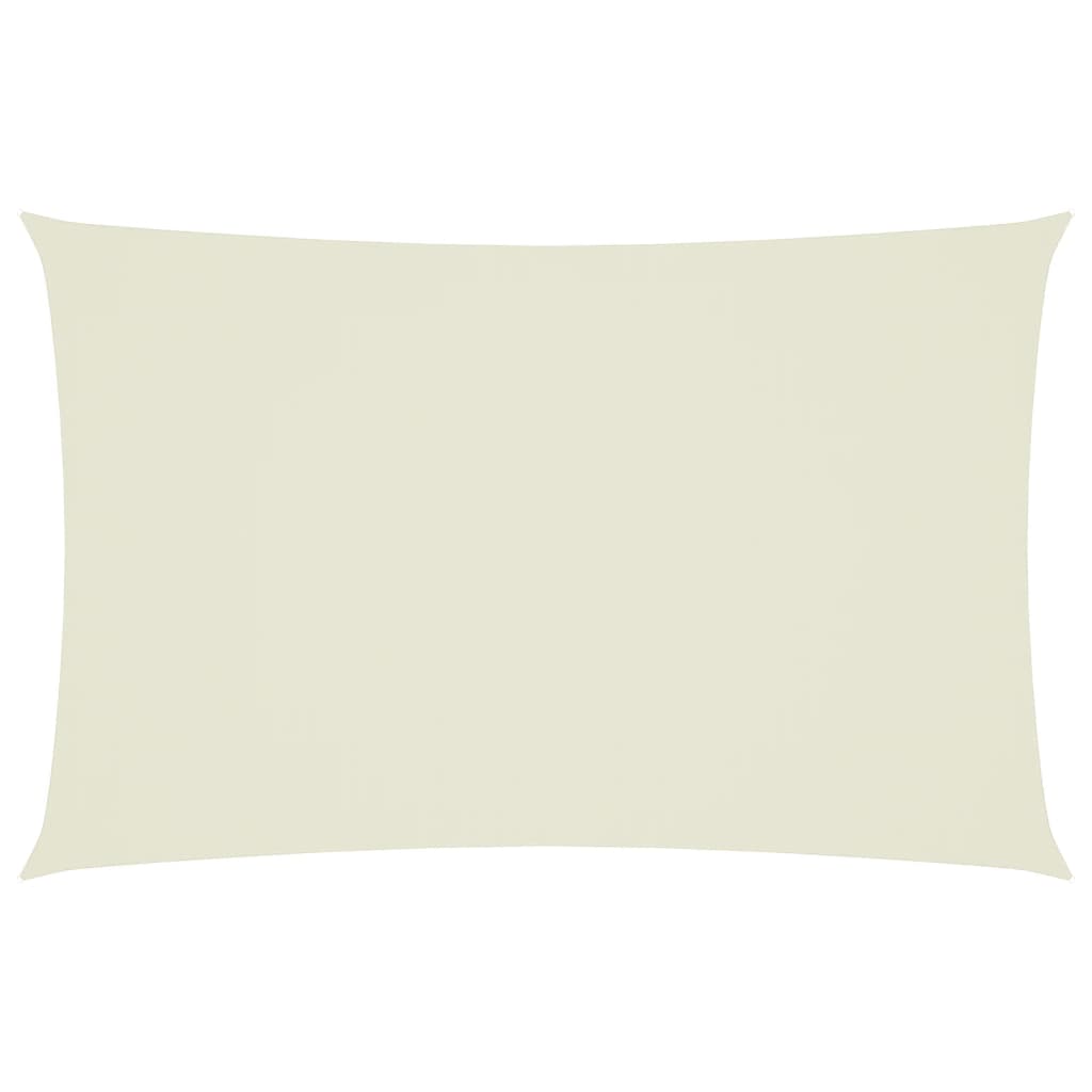 vidaXL Para-sol estilo vela tecido oxford retangular 2,5x5 m creme