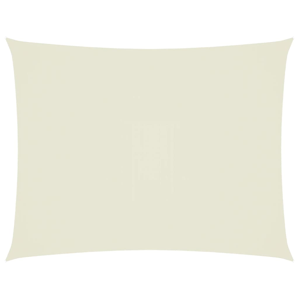 vidaXL Guarda-Sol tecido Oxford retangular 4x5 m creme