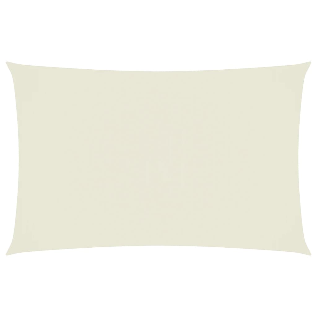 vidaXL Para-sol estilo vela tecido oxford retangular 4x7 m creme