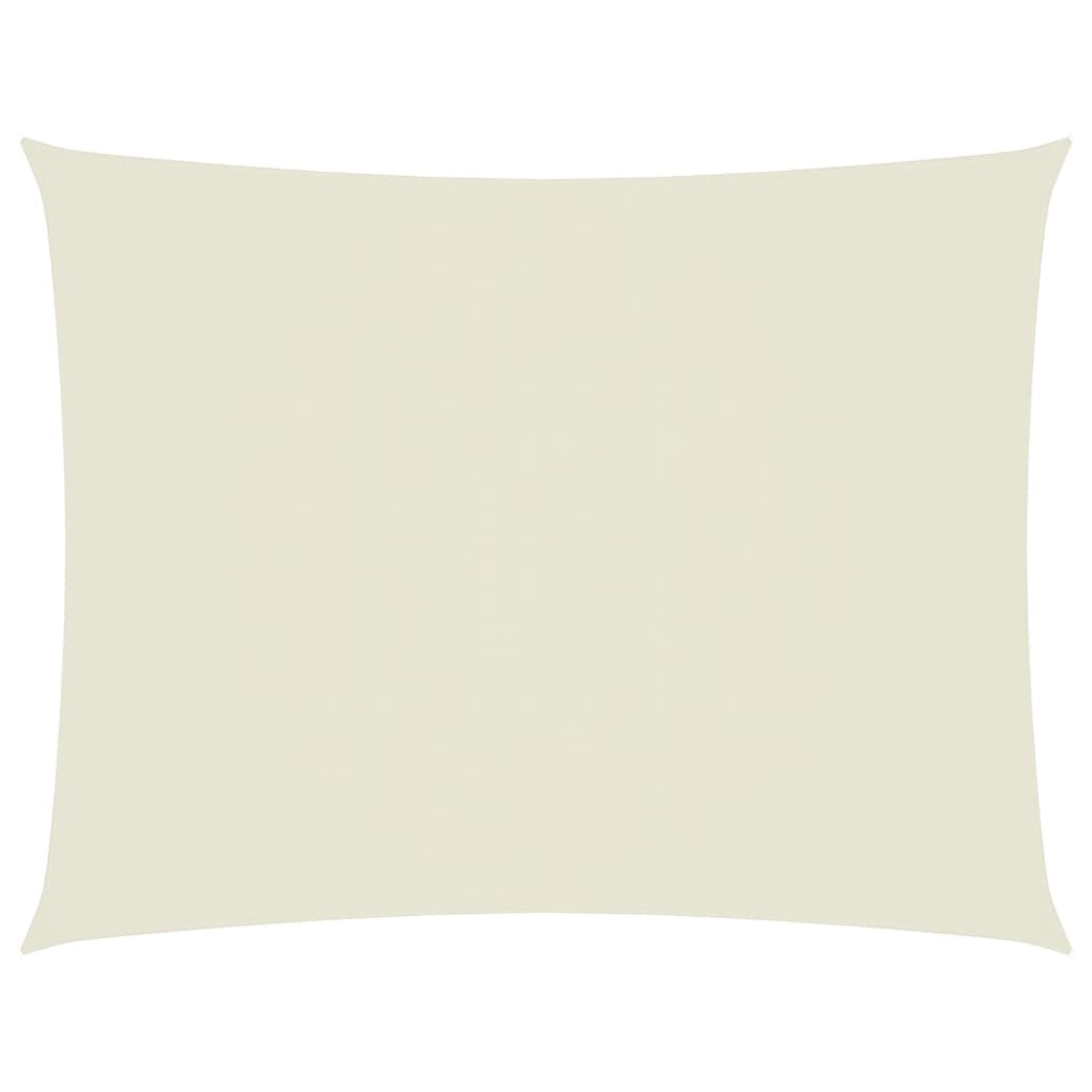 vidaXL Para-sol estilo vela tecido oxford retangular 6x7 m cor creme