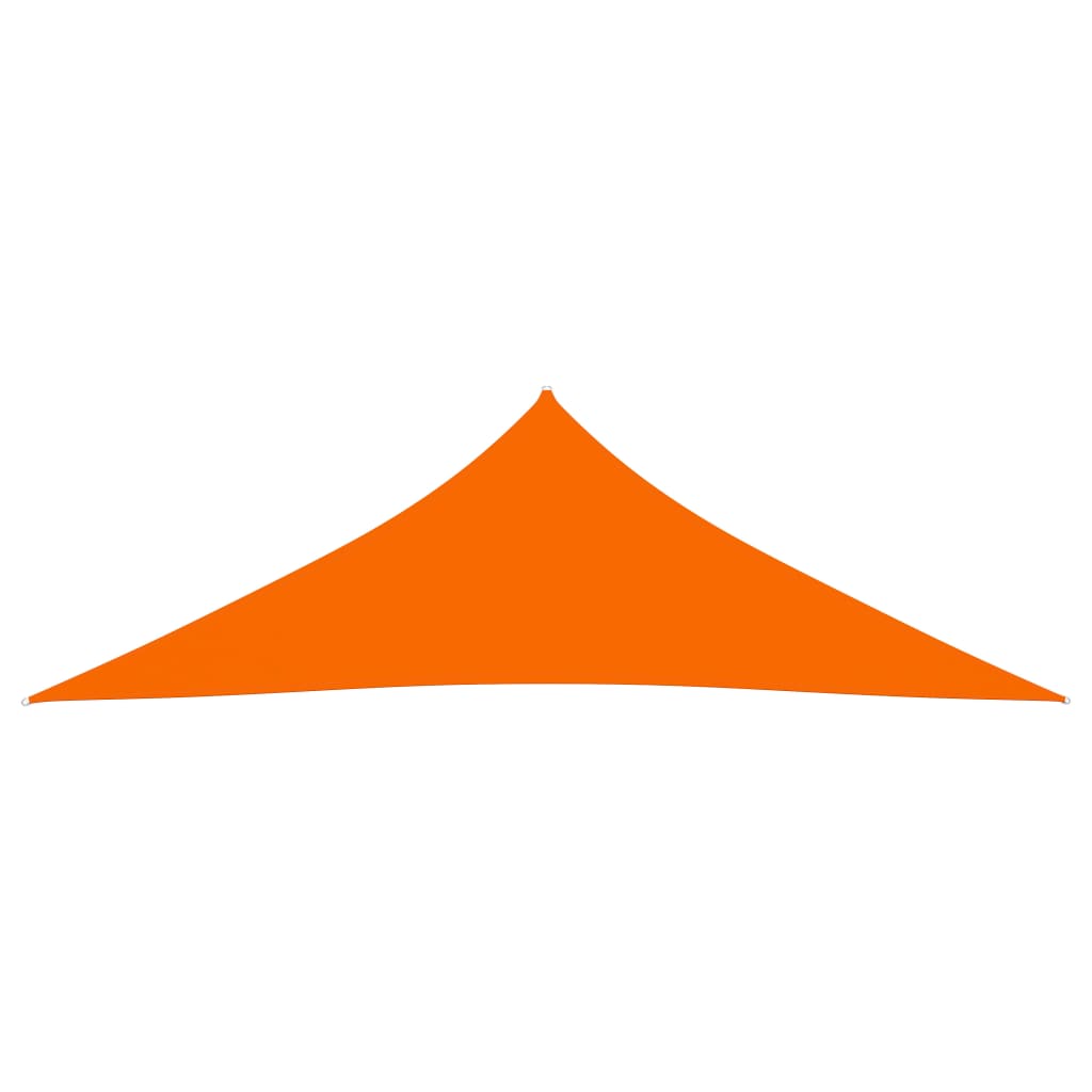 vidaXL Para-sol estilo vela tecido oxford triangular 3x3x4,24m laranja