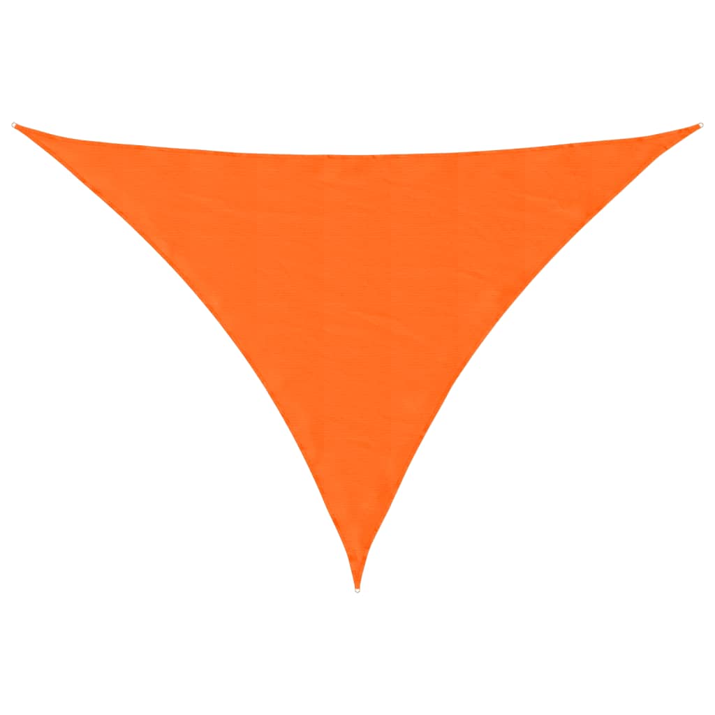 vidaXL Para-sol estilo vela tecido oxford triangular 5x7x7 m laranja