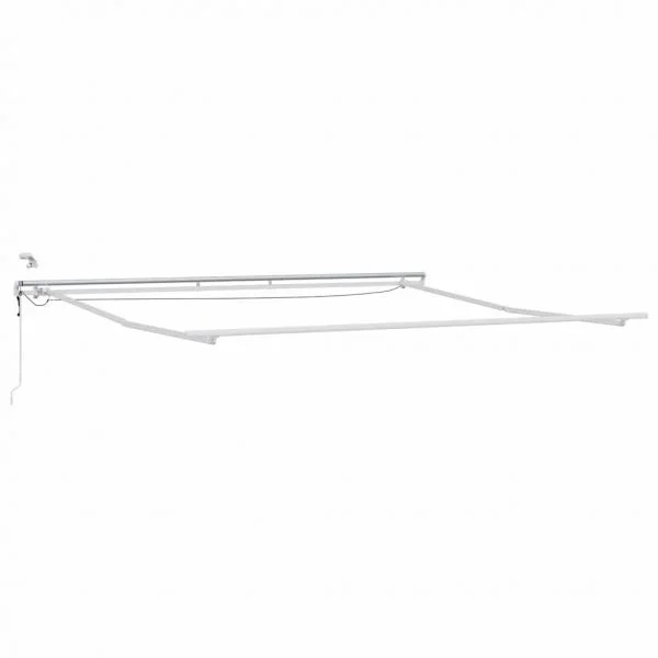 vidaXL Estrutura de Toldo Branco 500 × 350 cm Alumínio - 1533837301