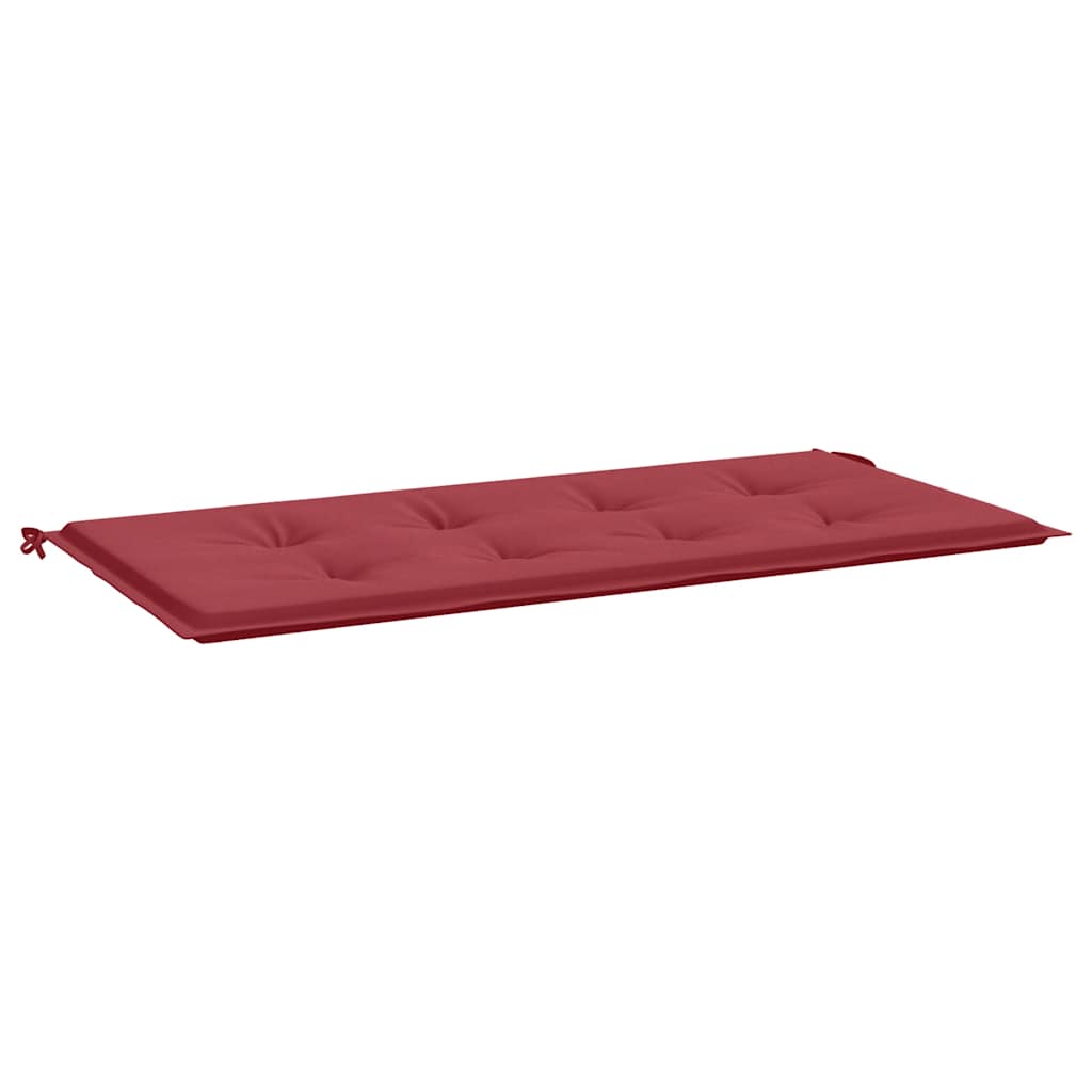 vidaXL Almofadão p/ banco de jardim tecido oxford vermelho tinto