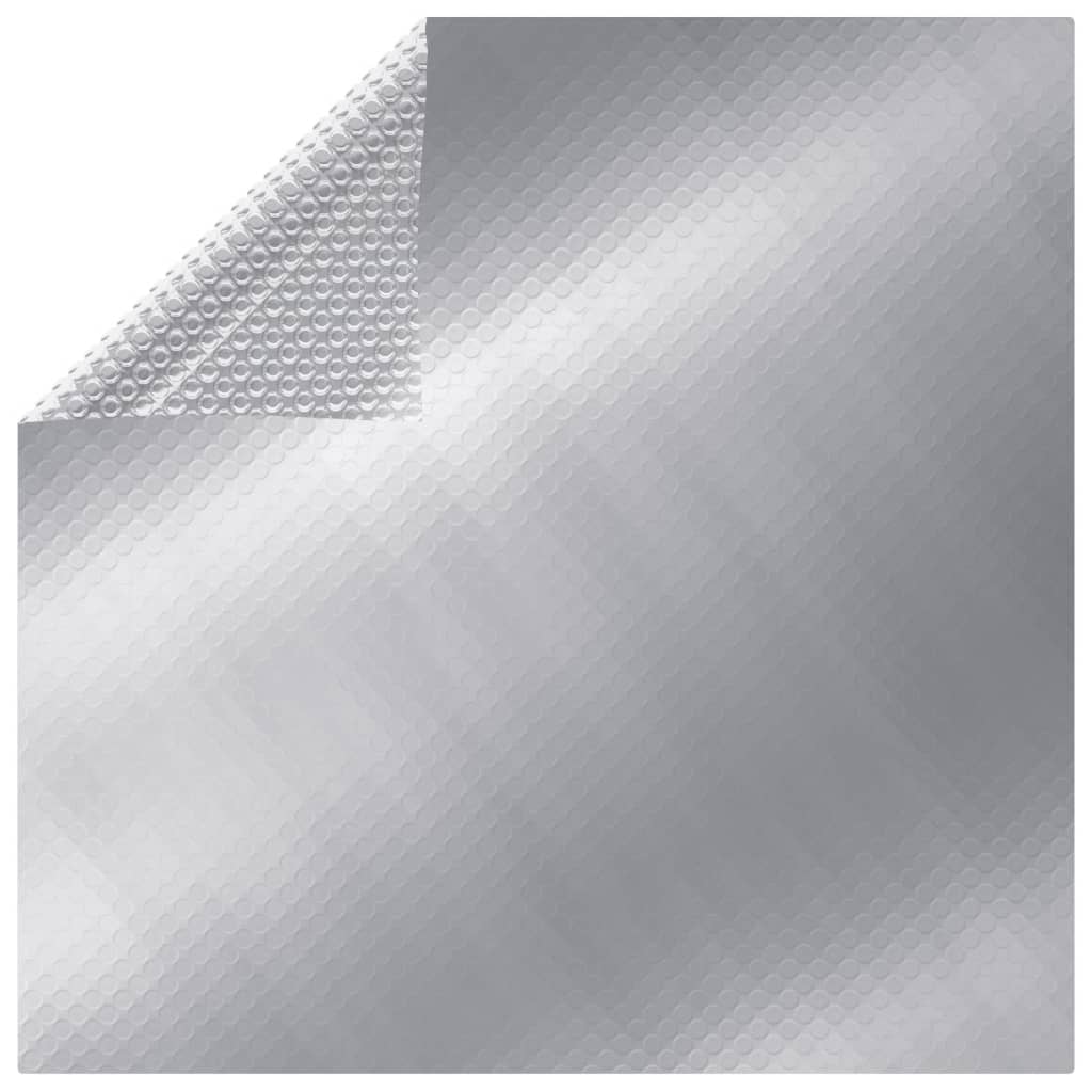 vidaXL Cobertura para piscina 450x220 cm PE prateado