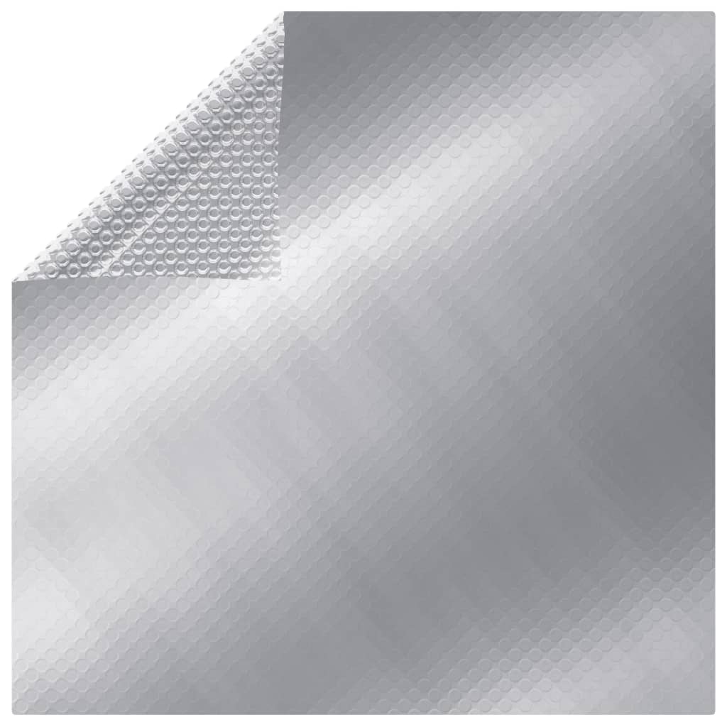 vidaXL Cobertura para piscina 549x274 cm PE prateado