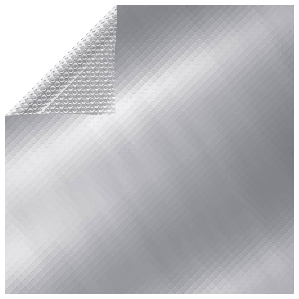 vidaXL Cobertura retangular para piscina 800x500 cm PE prateado