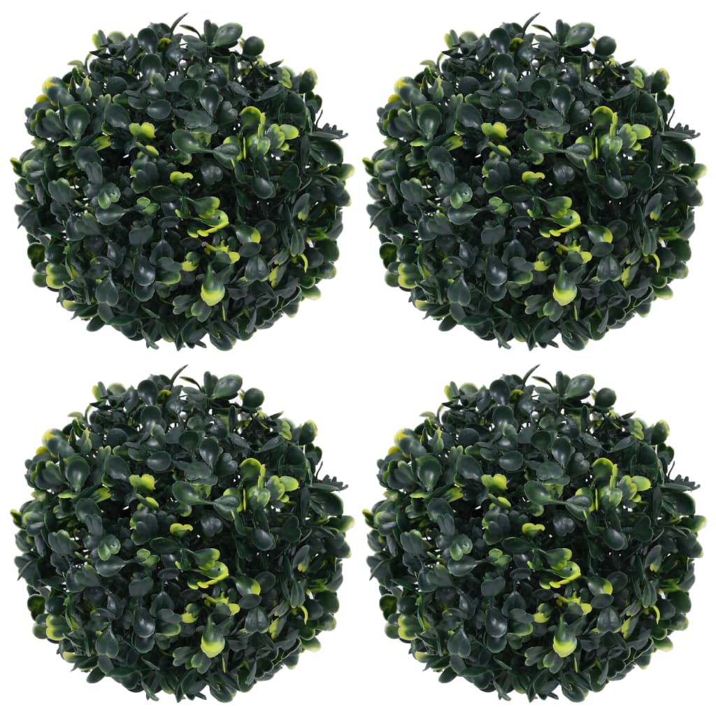 vidaXL Bolas de buxos artificiais 4 pcs 12 cm