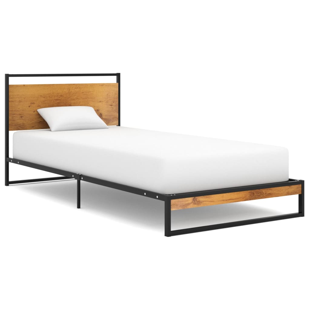 vidaXL Estrutura de cama 100x200 cm metal