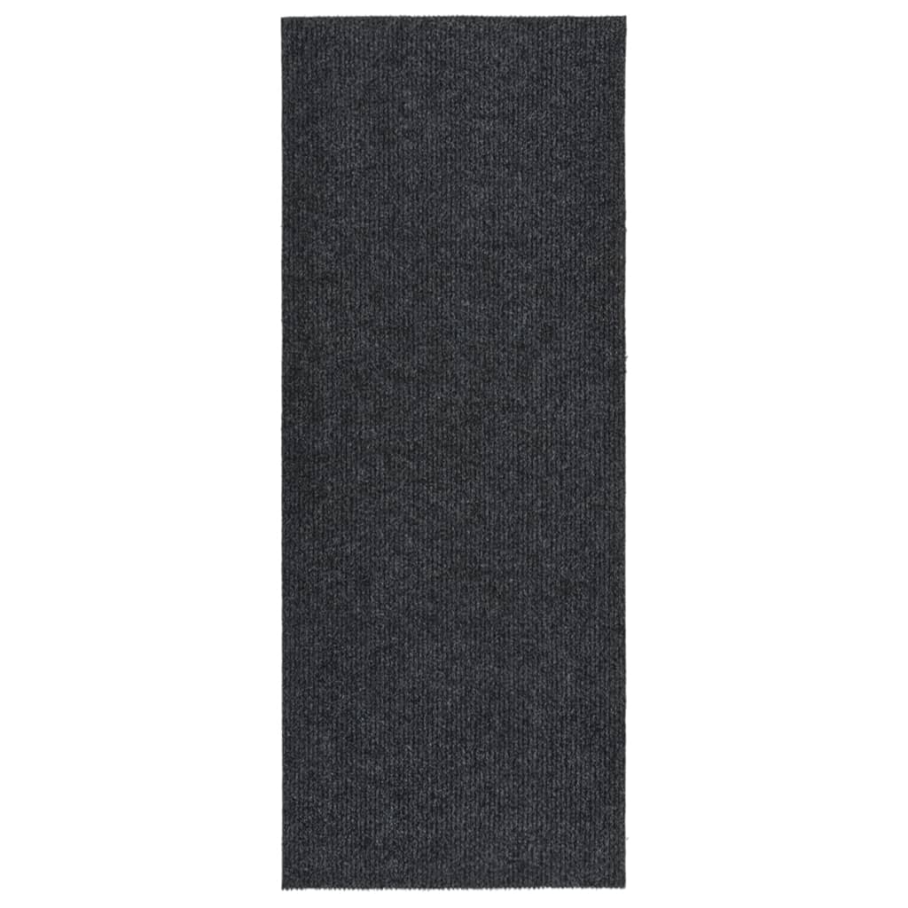 vidaXL Tapete/passadeira de entrada 100x250 cm antracite