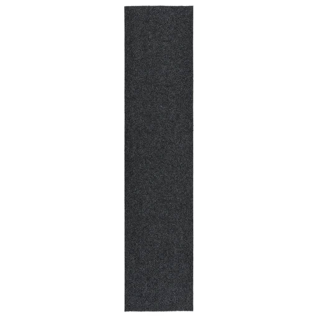 vidaXL Tapete/passadeira de entrada 100x450 cm antracite