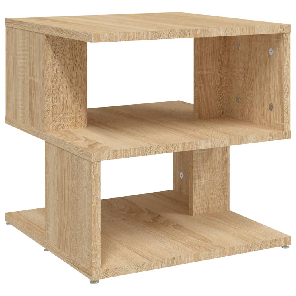 vidaXL Mesa de apoio 40x40x40 cm contraplacado cor carvalho sonoma