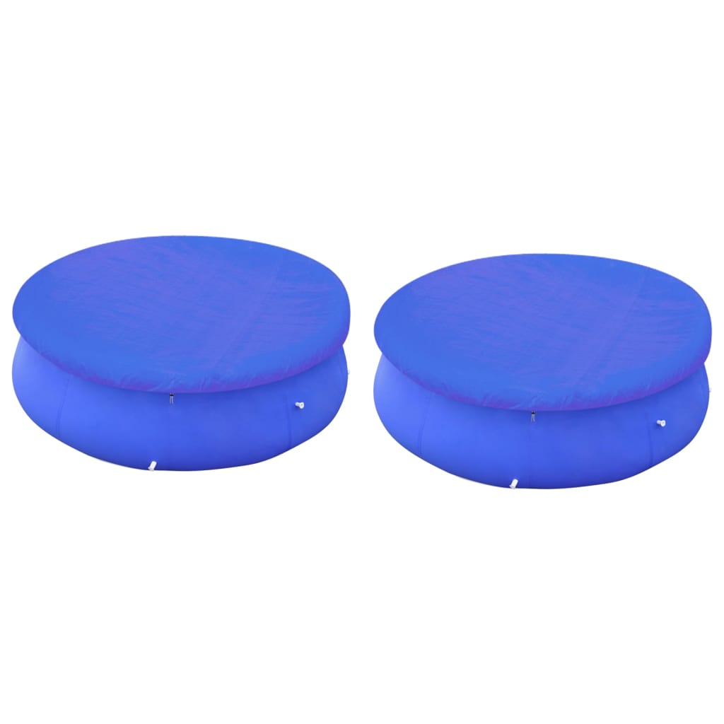 vidaXL Coberturas p/ piscinas acima do solo redondas 2 pcs 450-457 cm