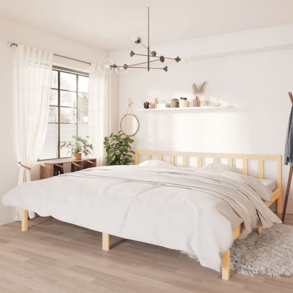 Estrutura de Cama Super King 180x200 cm Pinho Maciço - 810097