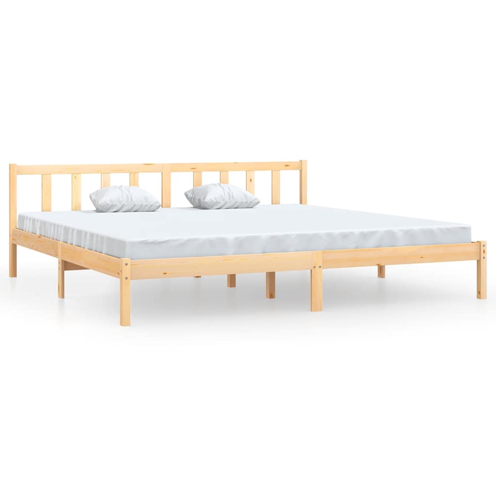 vidaXL Estrutura de cama 200x200 cm pinho maciço