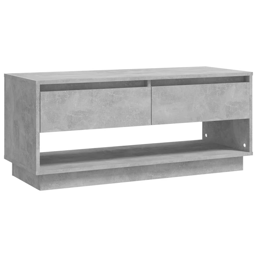 vidaXL Móvel p/ TV 102x41x44 cm derivados de madeira cinzento cimento