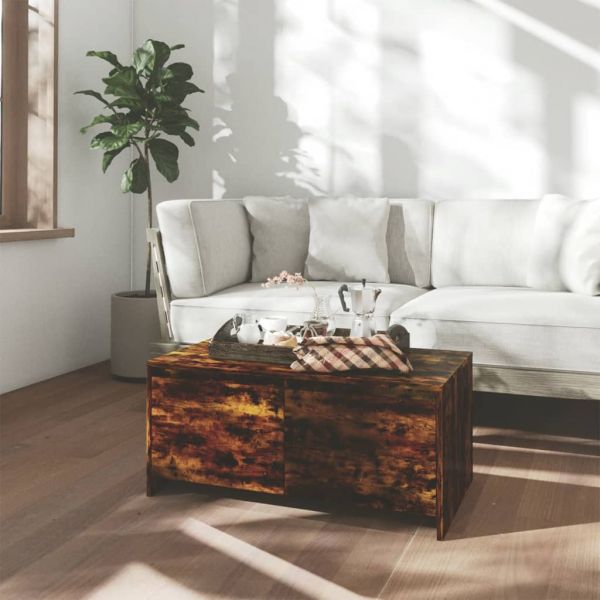 Mesa de Centro 90x50x41,5 Aglomerado Carvalho Fumado - 813029