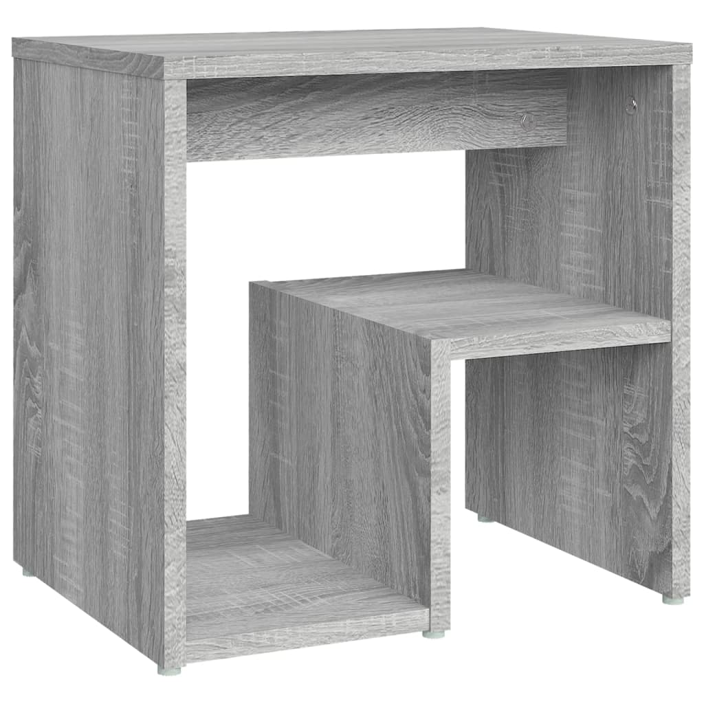 vidaXL Mesa cabeceira 40x30x40 cm madeira processada sonoma cinza