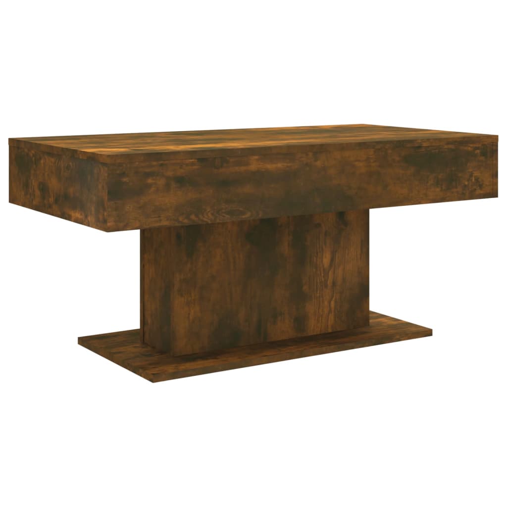 vidaXL Mesa de centro 96x50x45 cm derivados de madeira carvalho fumado