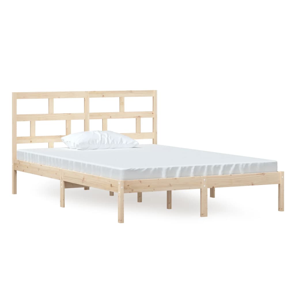 vidaXL Estrutura de cama 140x200 cm pinho maciço