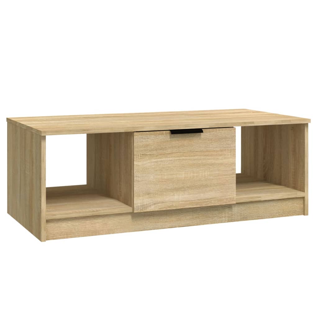 vidaXL Mesa de centro 102x50x36 madeira processada carvalho sonoma