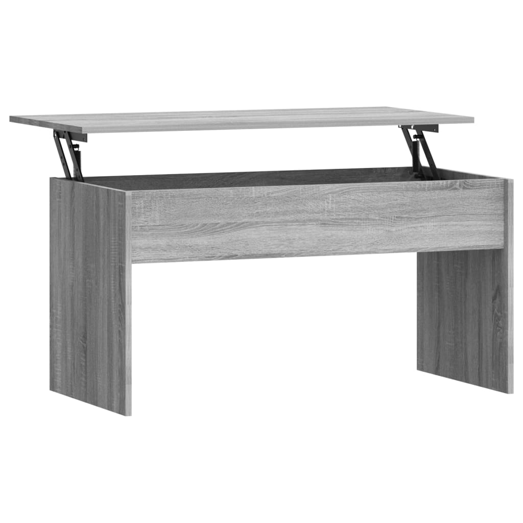 vidaXL Mesa de centro 102x50,5x52,5cm madeira processada sonoma cinza