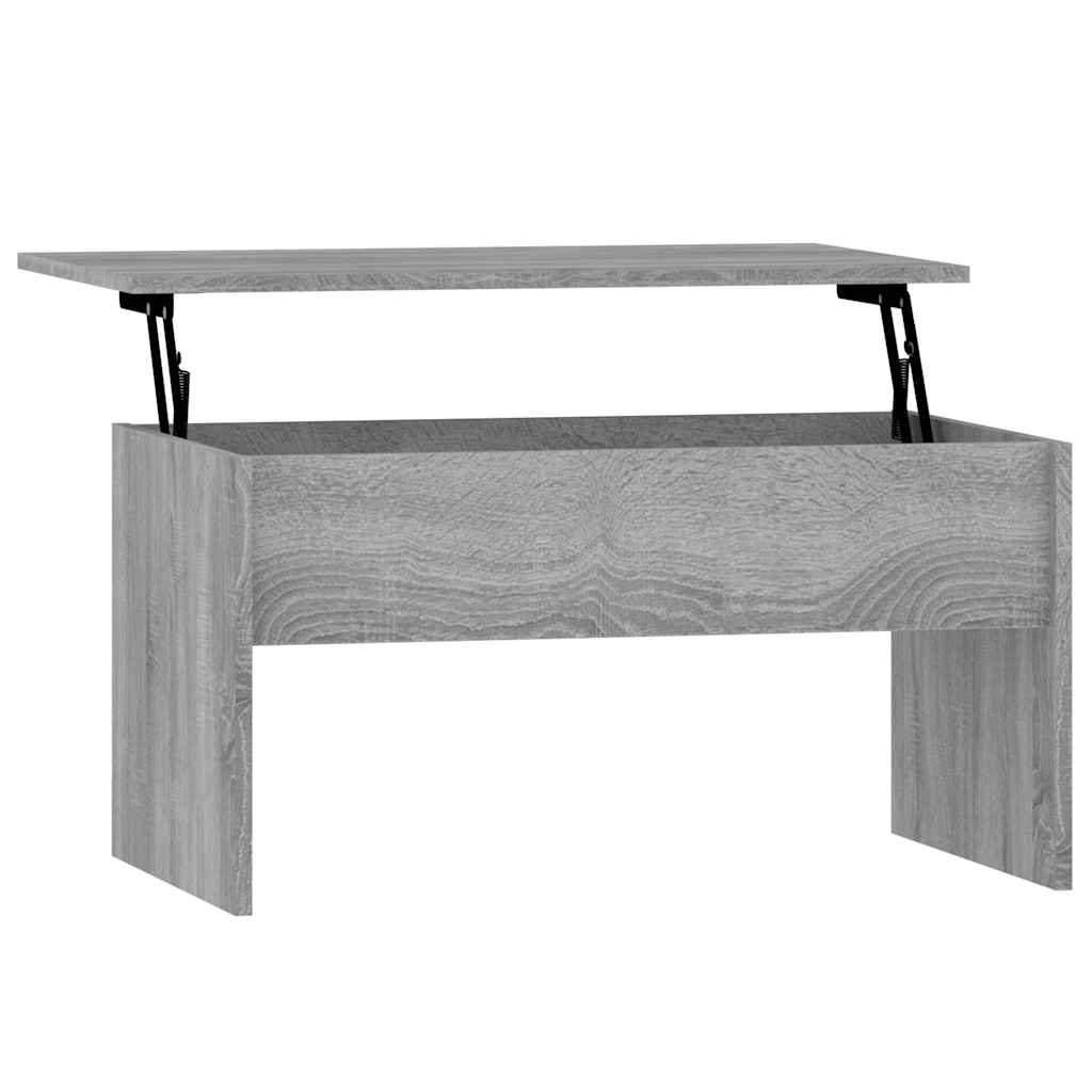 vidaXL Mesa de centro 80x50,5x41,5cm madeira processada sonoma cinza
