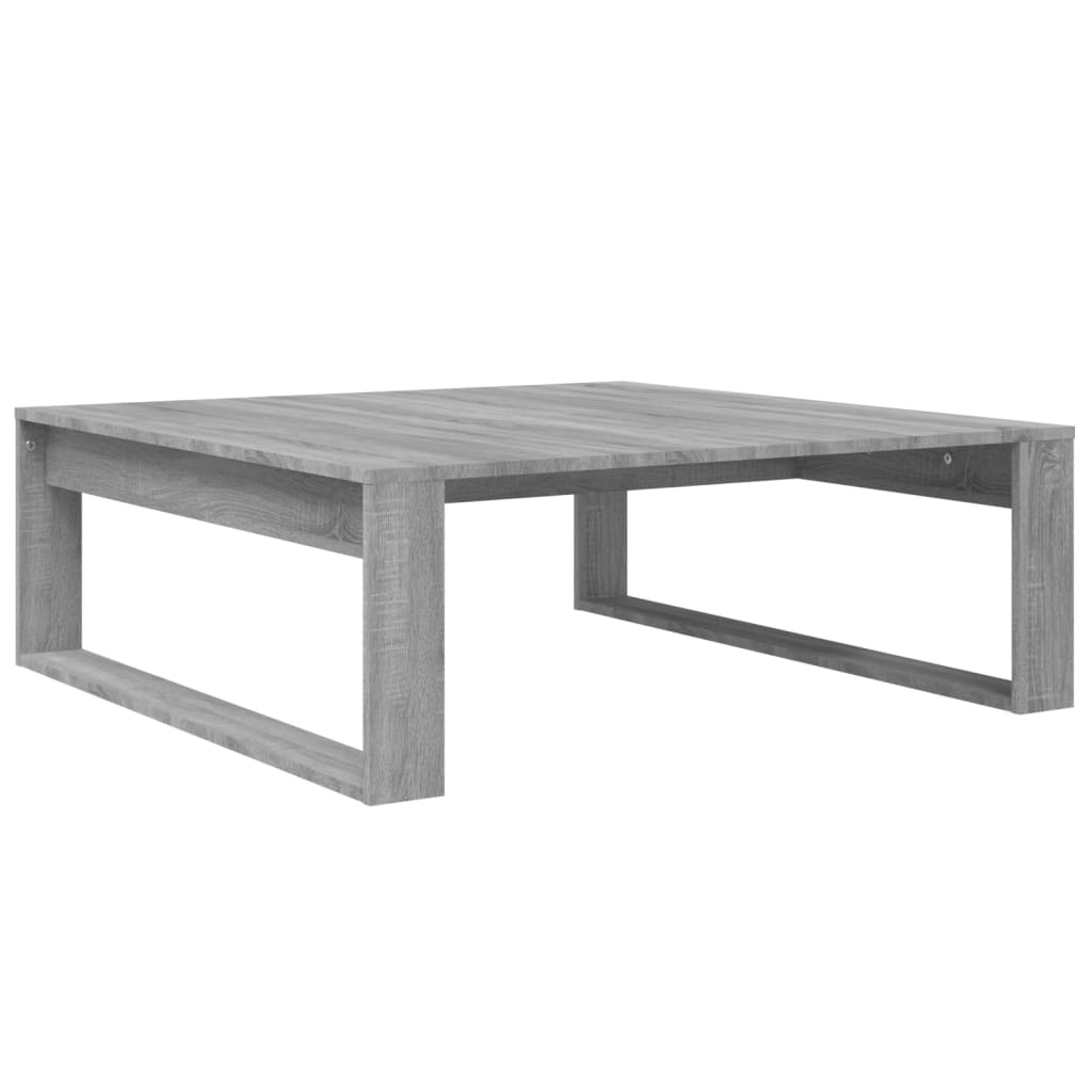 vidaXL Mesa de centro 100x100x35 cm derivados de madeira cinza sonoma