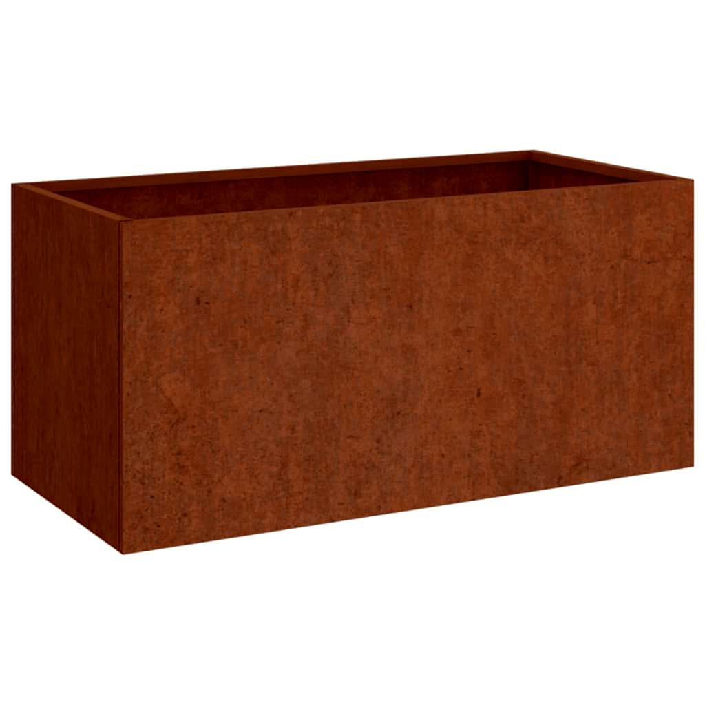 vidaXL Vaso/floreira 62x40x39 cm aço corten